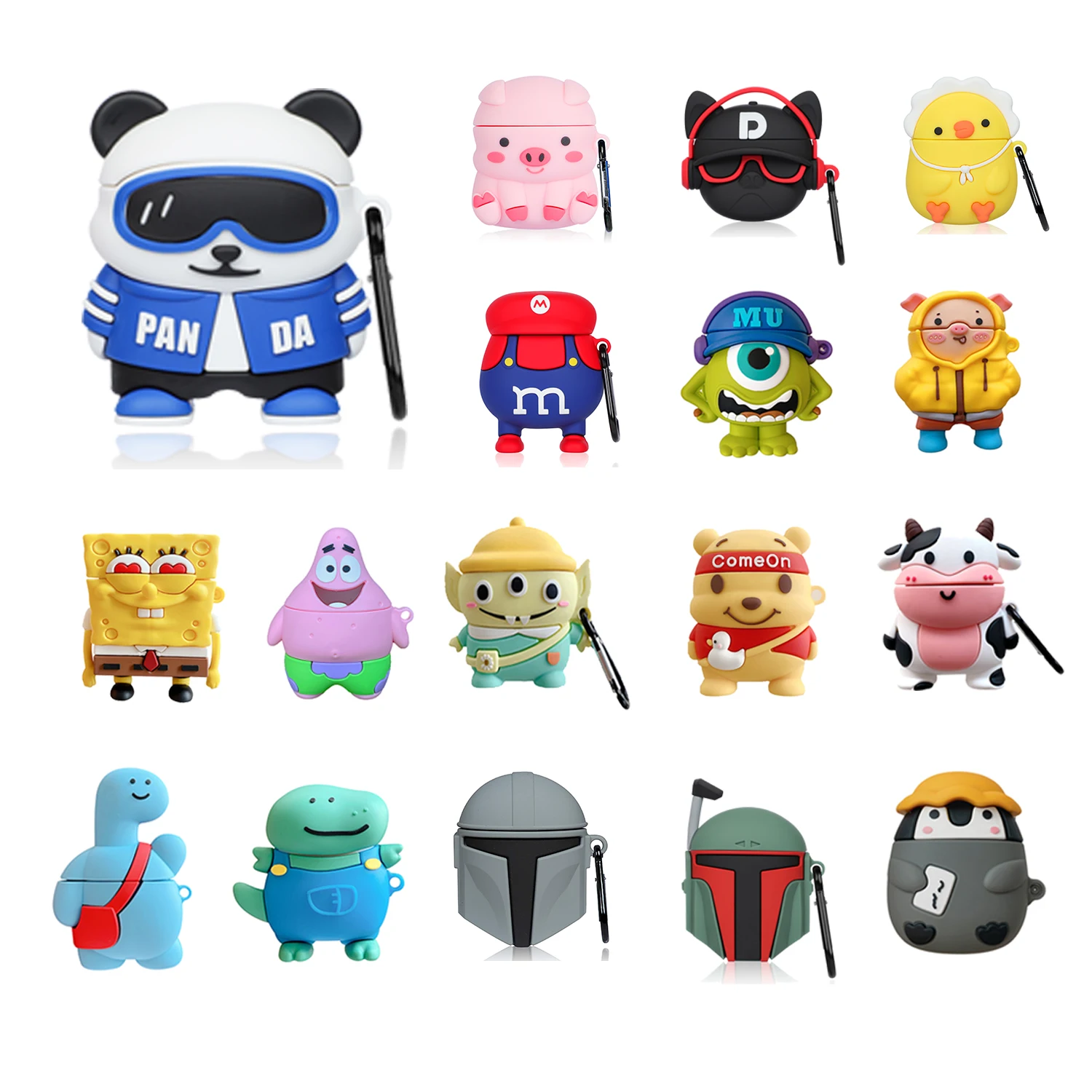 

Wholesale Cute Anime Cartoon For Airpods Case Bag Silicone Cover For Kawaii Airpods Case For Airpods 2 1 Case, Multiple colors