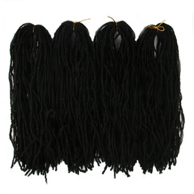 

Africa Europe America Women Dreadlocks Synthetic Hair Extensions, Black