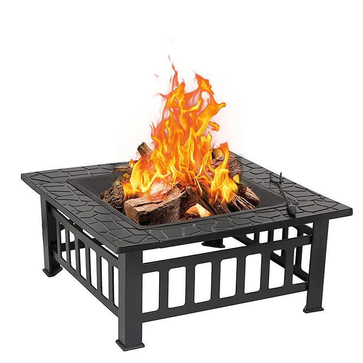 

outdoor 32 inch square bbq table fire pit outdoor