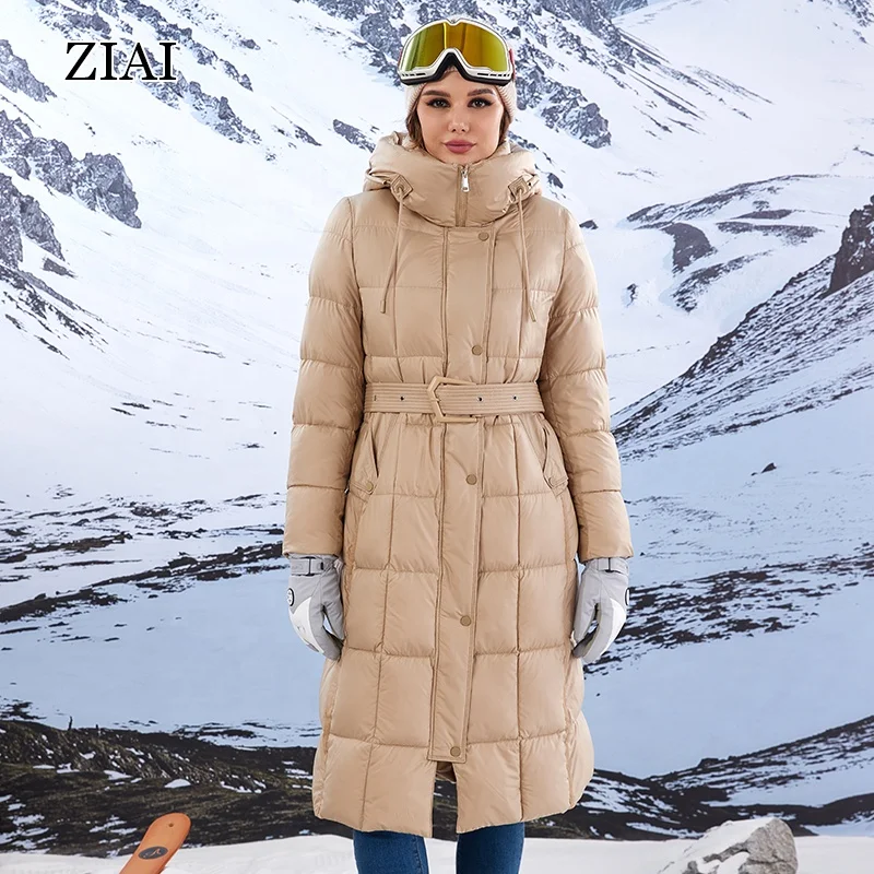 Winter Jacket With Hood Women Fashion Solid Color Waterproof Jacket