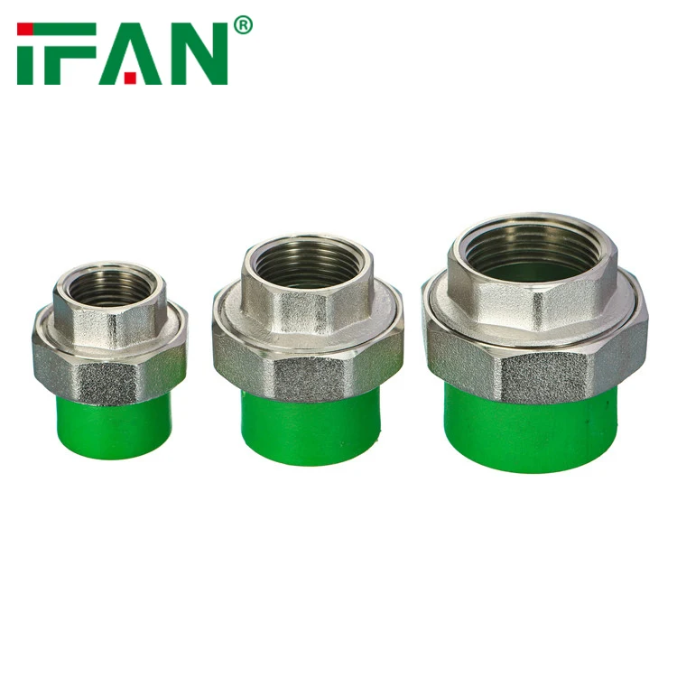 

IFAN Union Polypropylene PN25 Water Supply Plastic Fitting PPR Union With Brass Female