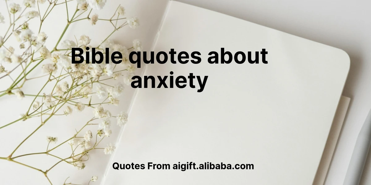 bible quotes about anxiety