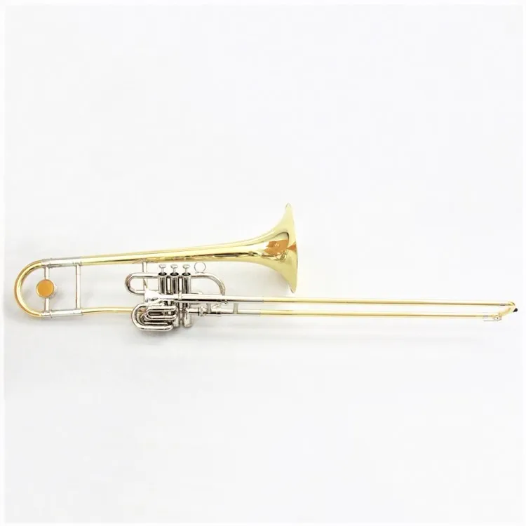 

professional trombone dual purpose piston superbone trombon profesional, Gold & silver