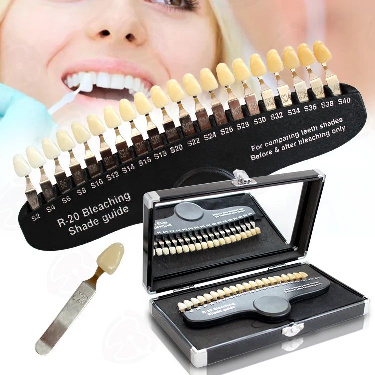 

Plastic Universal Bleaching 3D Tooth Color Comparator R-20 Digital Teeth Whitening Dental Teeth Shade Guide