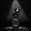 Wireless headset monaural in-ear headphones running to drive collar clip design headset square