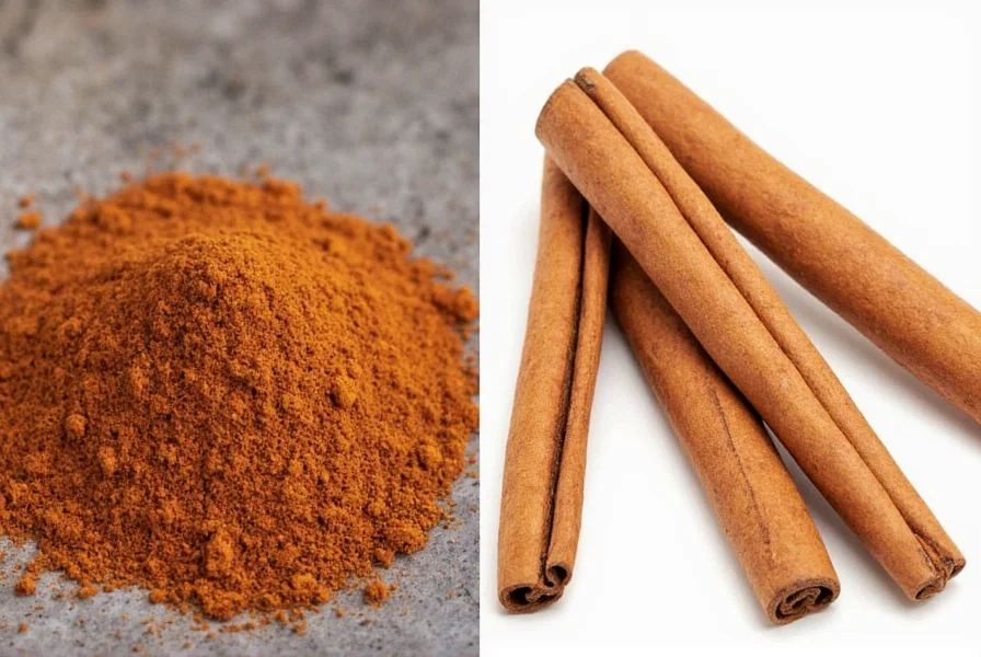 Coumarin levels comparison chart between Ceylon and Korintje cinnamon