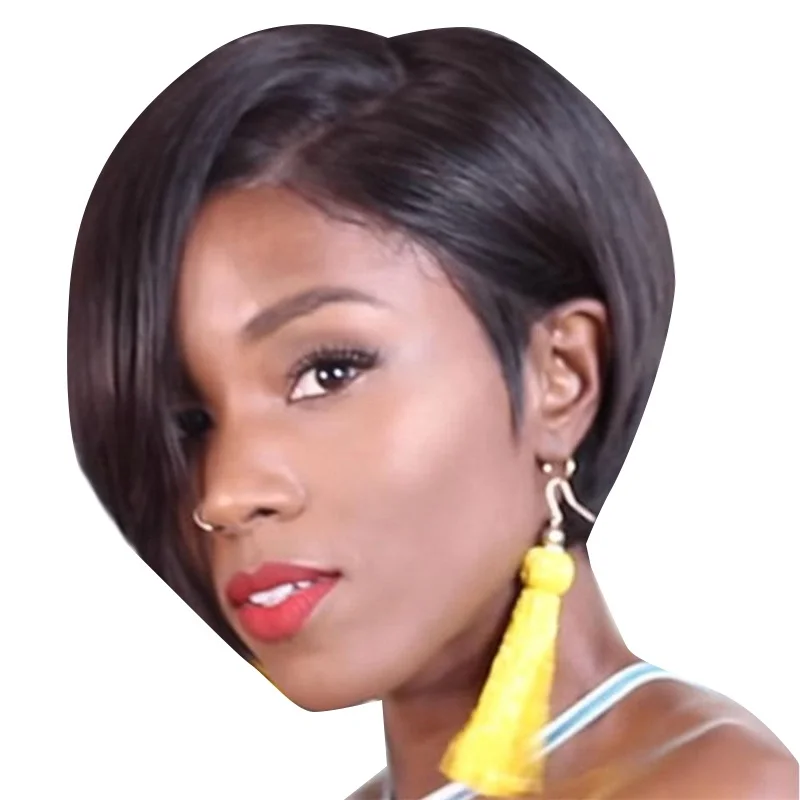 

Shoulder length design short hair full lace synthetic wigs wigs for black women bob