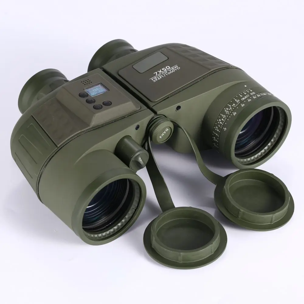 Secozoom High Power 10X50 Long Distance Digital Electric Compass Marine HD Waterpoof FMC Lens BAK4 Prism Auto Focus Binoculars