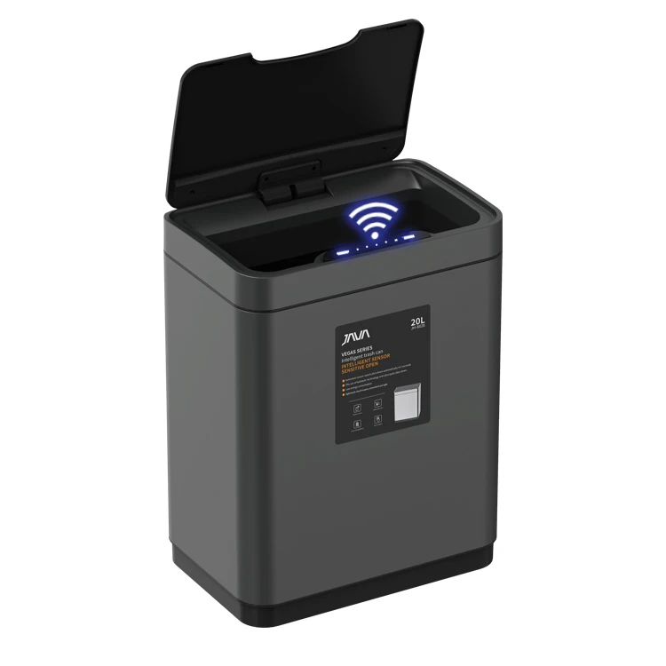 

No touch covers induction stainless steel trash bin custom smart sensor dust bin