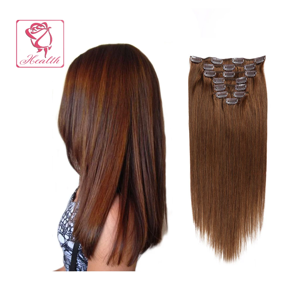 

Wholesale price 100% Remy hair barrette seamless human hair extension