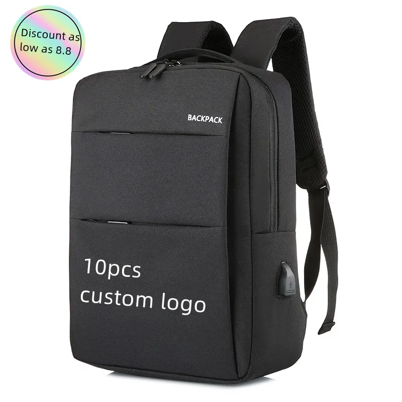 

custom logo business waterproof laptop bags large capacity casual school bag women men laptop backpack with USB mochila