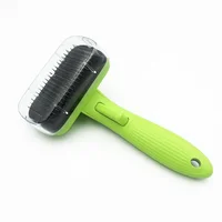 

Hotsale factory cat self cleaning slicker dog grooming brush comb automatic pet hair remover brush