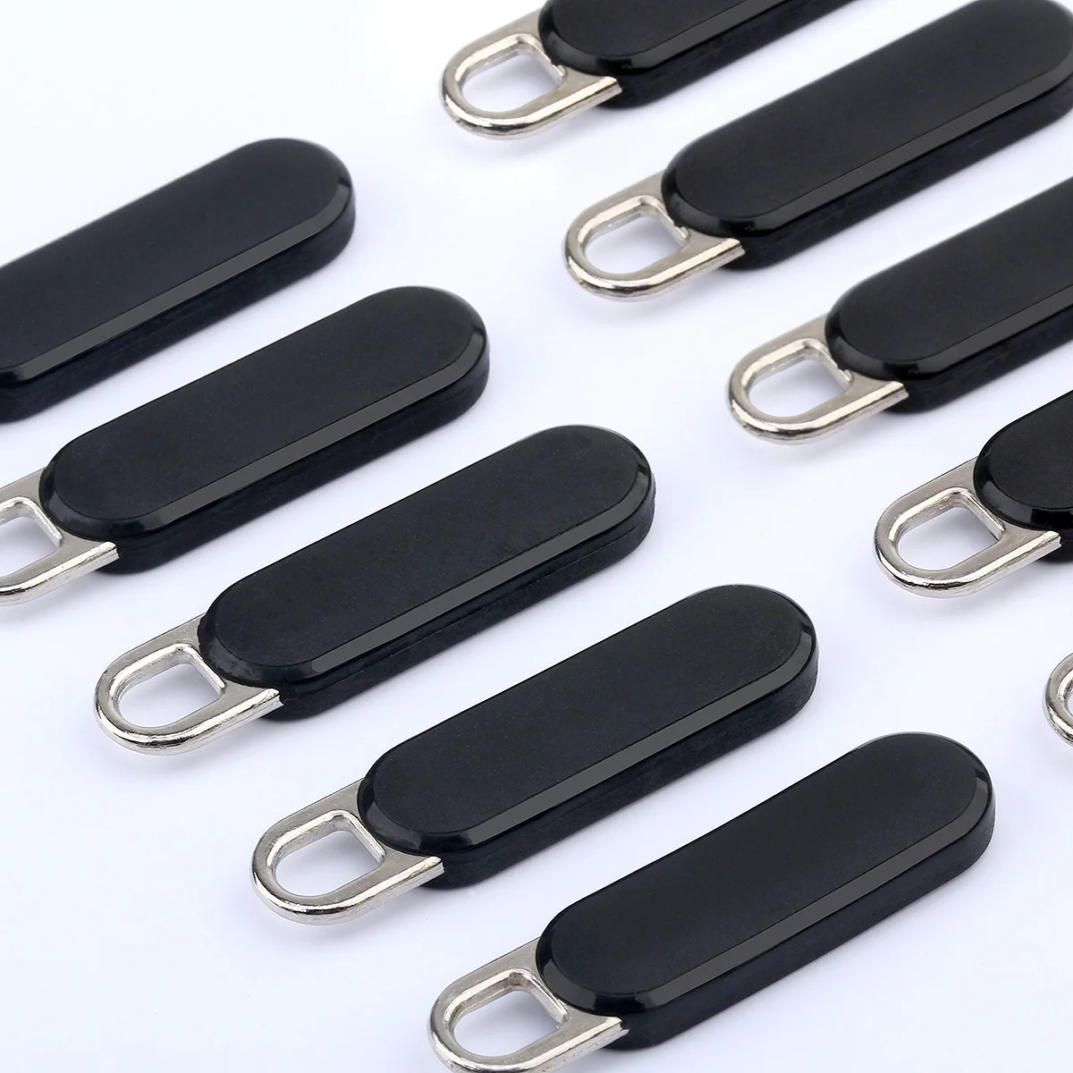 

wholesale Zipper Puller Set U-shaped Ring Resin Zip Head Repair Kit Bag Cloth Puller Zipper Extension Pulls draw cord