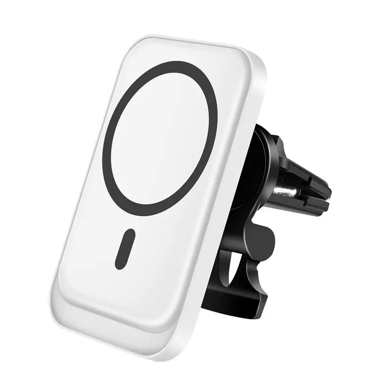 

15W 7.5W Magnetic Wireless Car Charger For IPhone i12 Pro MAX Quick Magnetic Wireless Charger Car Mount, White/black