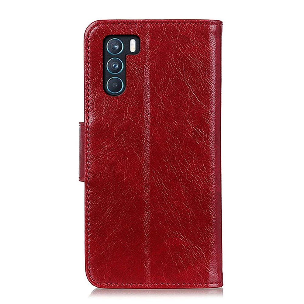 

Napa pattern PU Leather Flip Wallet Case For OPPO K9 PRO With Stand Card Slots, As pictures