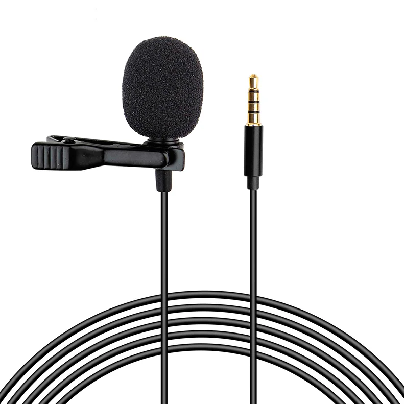 

Professional Mini Smart Mobile Phone Clip Microphone Condenser Lavalier Microphone 3.5mm Wired Clip on Lapel Android Phone Mic