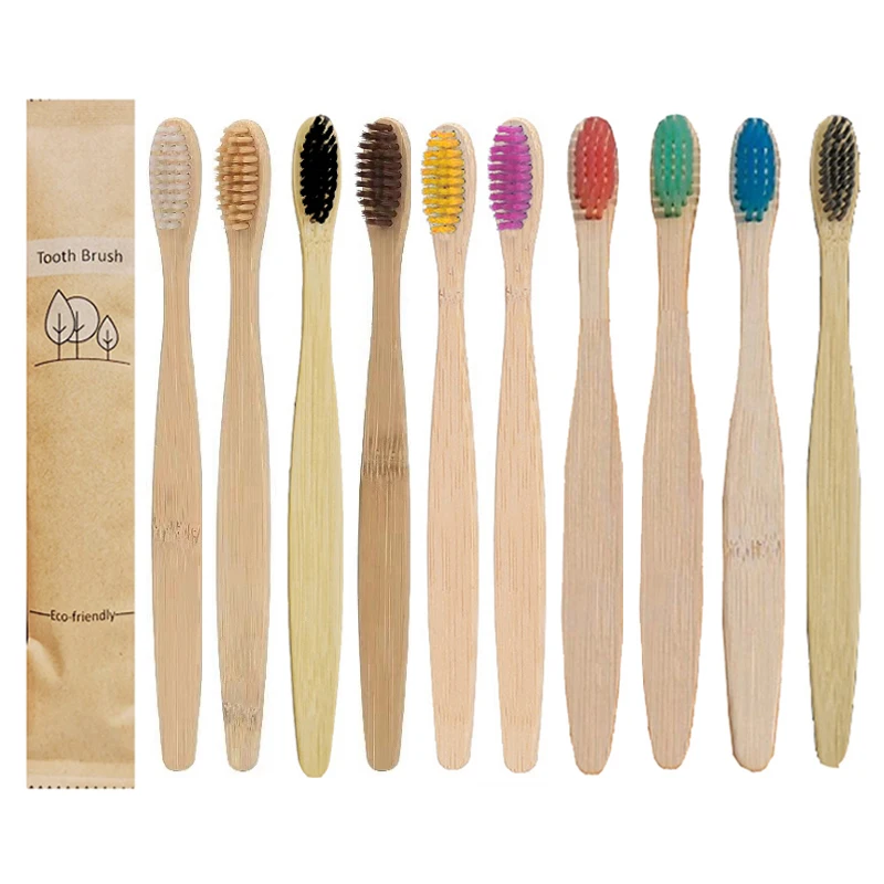 

Customized logo eco friendly natural bristle charcoal organic biodegradable bamboo toothbrush