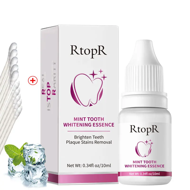 

RtopR Teeth Whitening Essence Brighten Remove Plaque Oral Hygiene Fresh breath Clean mouth Bleach teeth Dental care tools HH