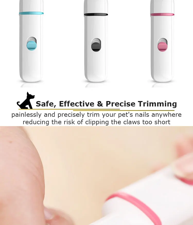 Zmaker Cordless Pet Nail Grinder Electric Diamond Rotary Dog Toe