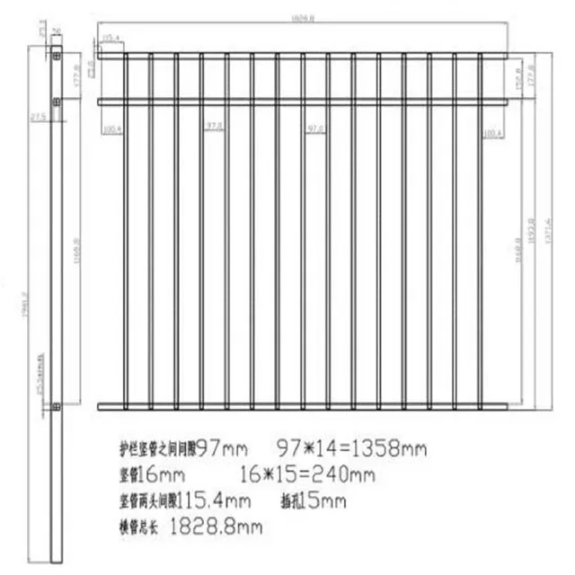 

Metal Garden Privacy Custom Panel Price Horizontal Aluminum Fence, Army green