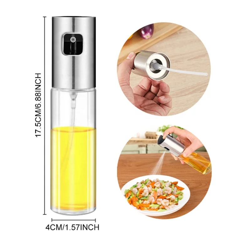 

Chinese factory Kitchen olive oil sprayer bbq tool, Silver