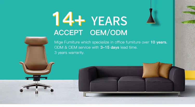 High Back Swivel Ergonomic Metal Frame Executive Adjustable Leather Office Chair