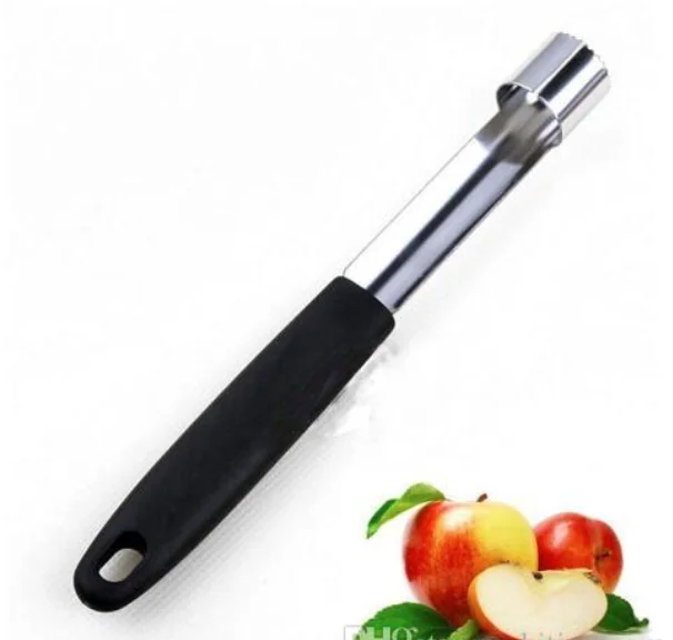 

H977 Kitchen Tool Gadget Pear Apple Multi Color Fruit Corer Easy Twist PP Stainless Steel Core Remover, Multi colour