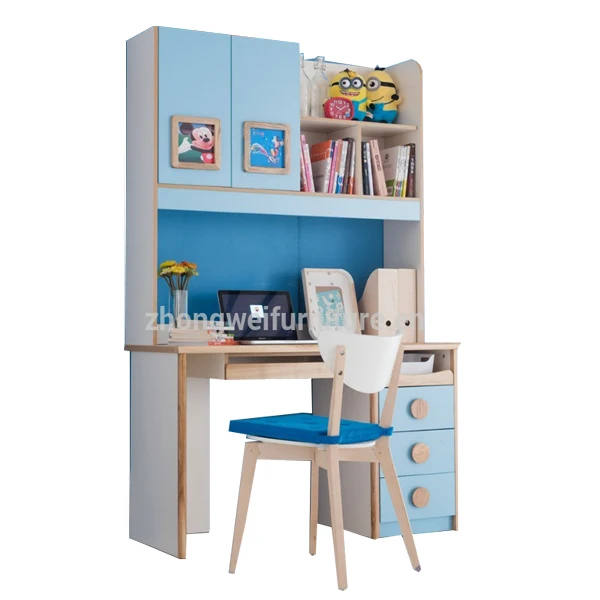 Pink Or Blue Customized Kids Desk Children Study Table Chair Set