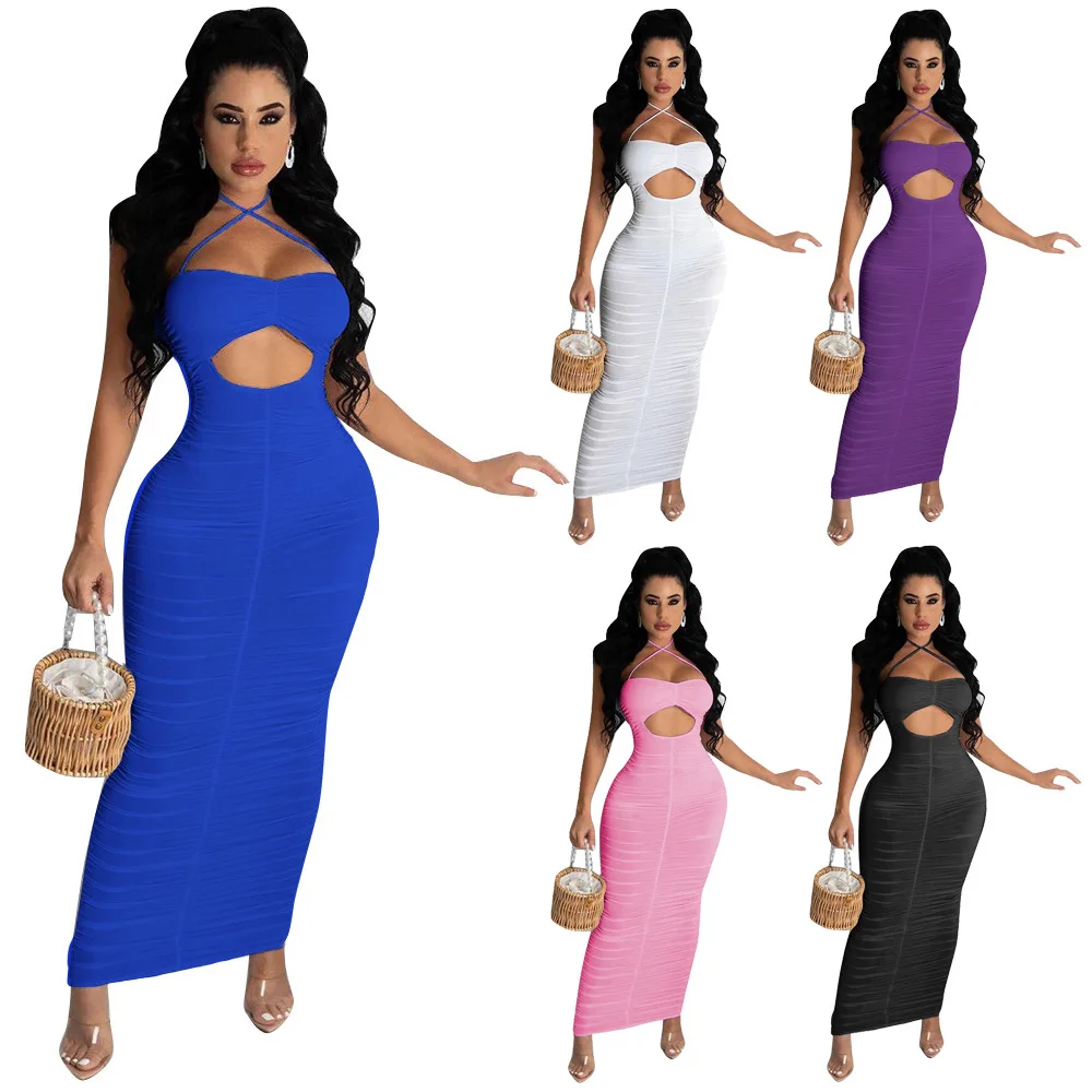 

Wholesale women's casual dress summer sleeveless sexy dress