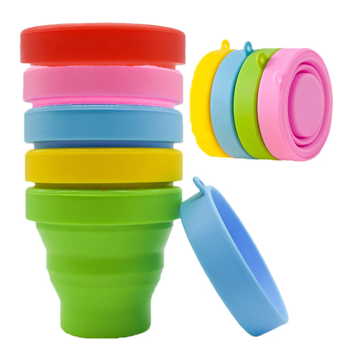 

Portable Collapsible Silicon Cup Foldable Clean Cup for Menstrual Cup, Blue/black/pink/purple/red/yellow/green/tiffany green/cusomizable