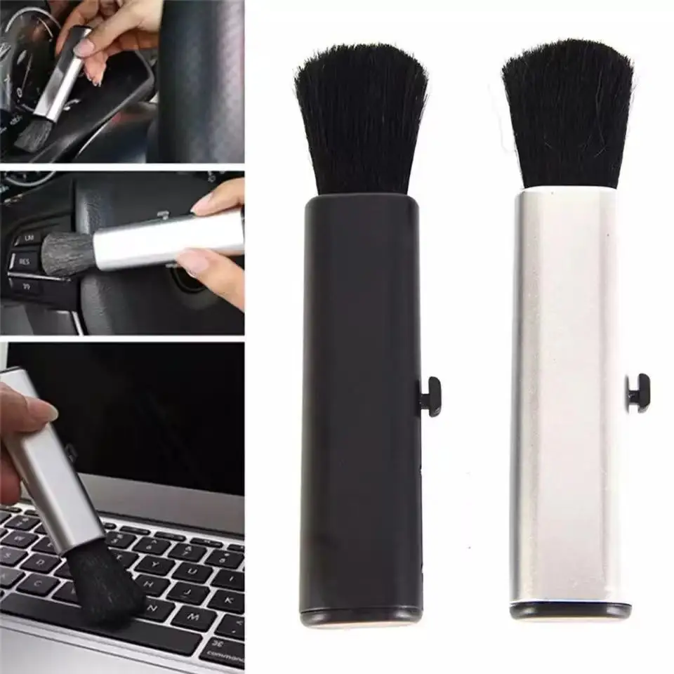 

Car Retractable Cleaning Brush Artificial Wool Soft Brush For Lexus IS250 IS200 CT200h GS300 LS430 RX450h LX570 IS300 ES RX, Silver