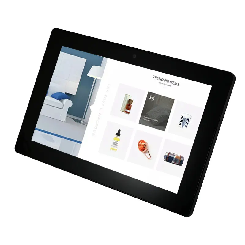 

YC-1020NT Touch screen 10 inch RJ45 POE tablet wall mounted android tablet, Black / white
