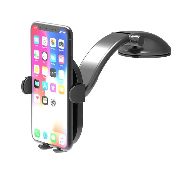 

Universal Car Phone Mount Car Phone Holder for Car Dashboard Windshield, Black