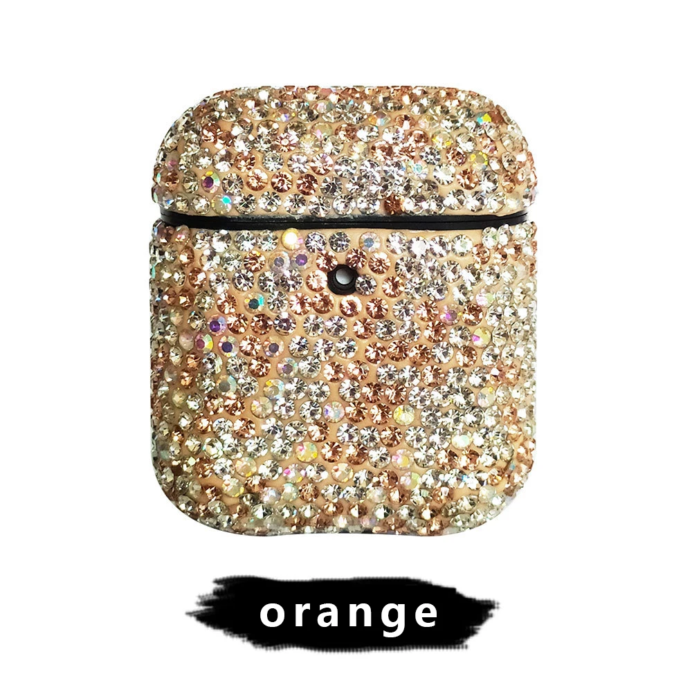 

2021 Fashion Luxury Bling Diamond Earphone Cover Case For Airpod Pro Fancy Rhinestone Glitter Earphone Cases, Multiple colors
