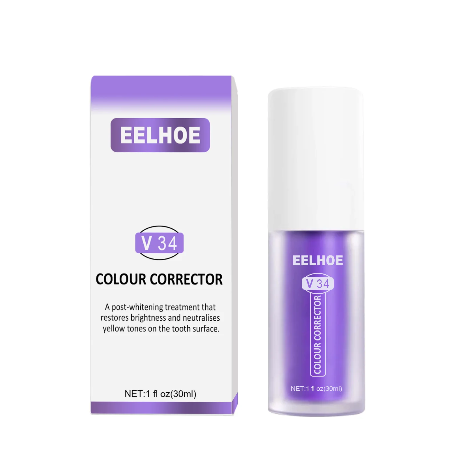 

New Design EELHOE Teeth Whitening Color Corrector Enamel Sensitive Care For Daily Dental Care