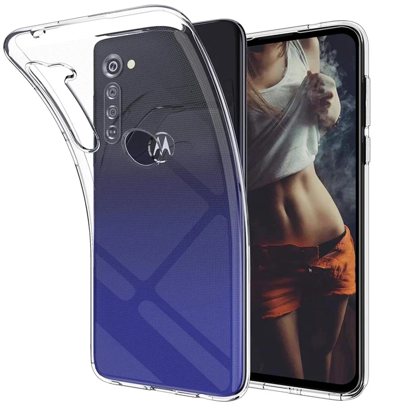 

Transparent Shockproof Back Cover For Motorola Edge 20 Pro lite Defy G Play Stylus G100 G60 G9 E7 Soft Clear Silicone Phone Case