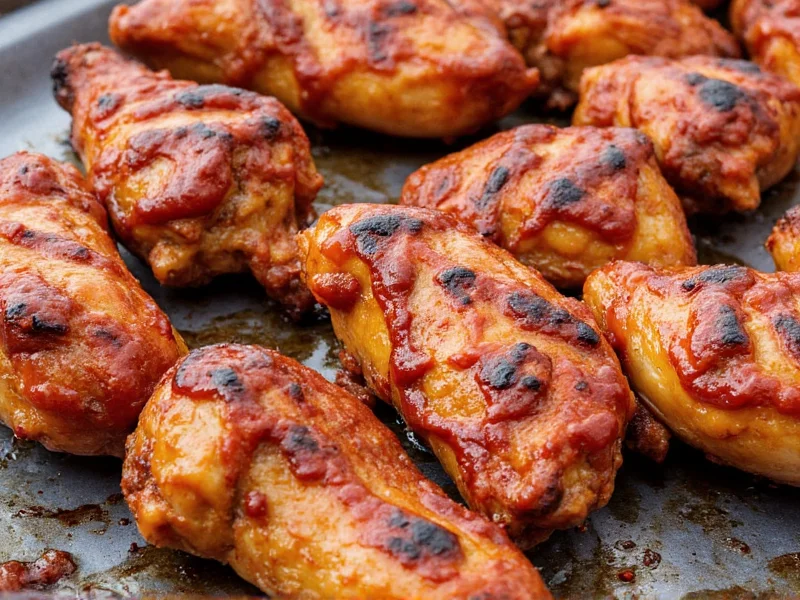 Grilled chicken brushed with homemade barbecue sauce