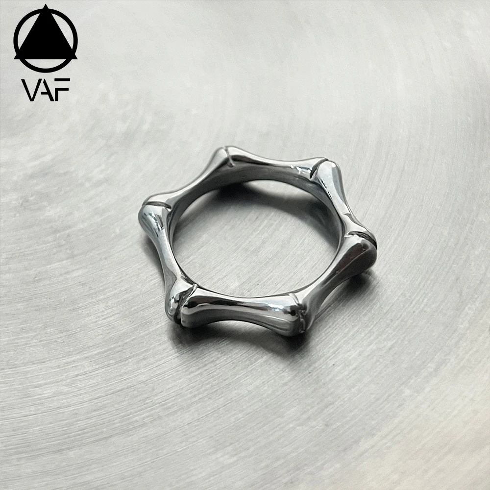 VAF Retro Raised Knuckle Ring Stainless Steel Anillo De Nudillo Levantado Vintage for Girl Men Ring Mit Erhabenem Fingerknochel
