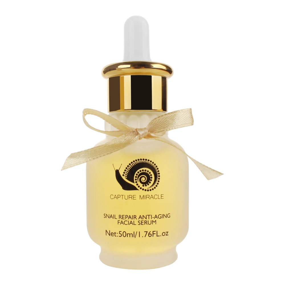 

Natural Brightening Serum Moisturize Repair Skin Antiaging Organic Snail Facial Serum