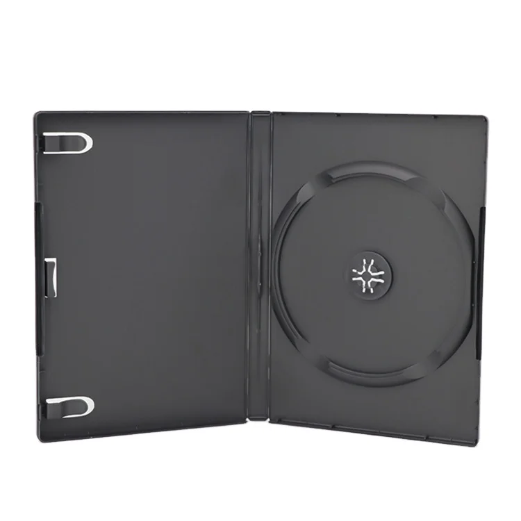 

Wholesale Standard Plastic 14MM Black Single DVD Storage 1 Disc CD Jewel Box DVD Packaging Protector Case, Customized