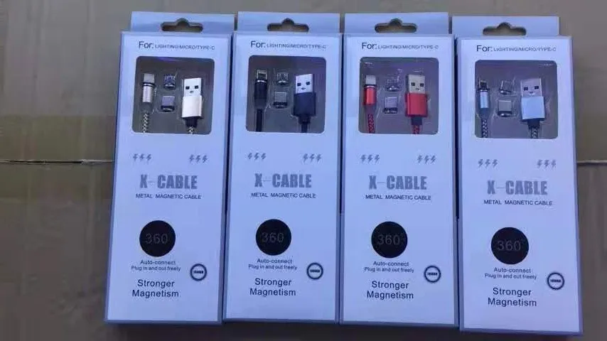3 IN 1 Magnetic Adapte Type-C Micro USB IOS Charging Cable For Samsung iphone - ANKUX.COM