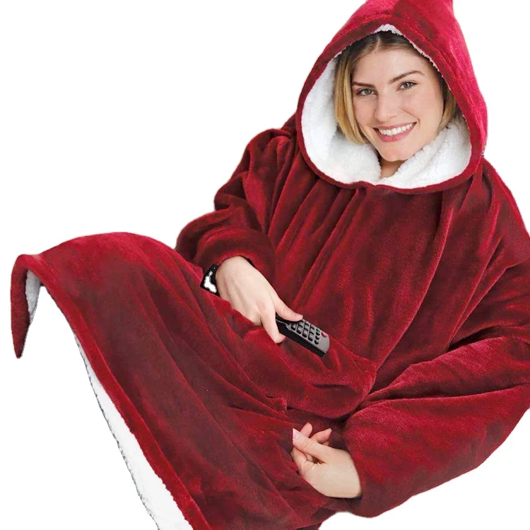

Lazy Explosion Models Huggle Hoodie Pullover Hooded Fleece Clothing Outdoor Cold And Warm Robe Blanket