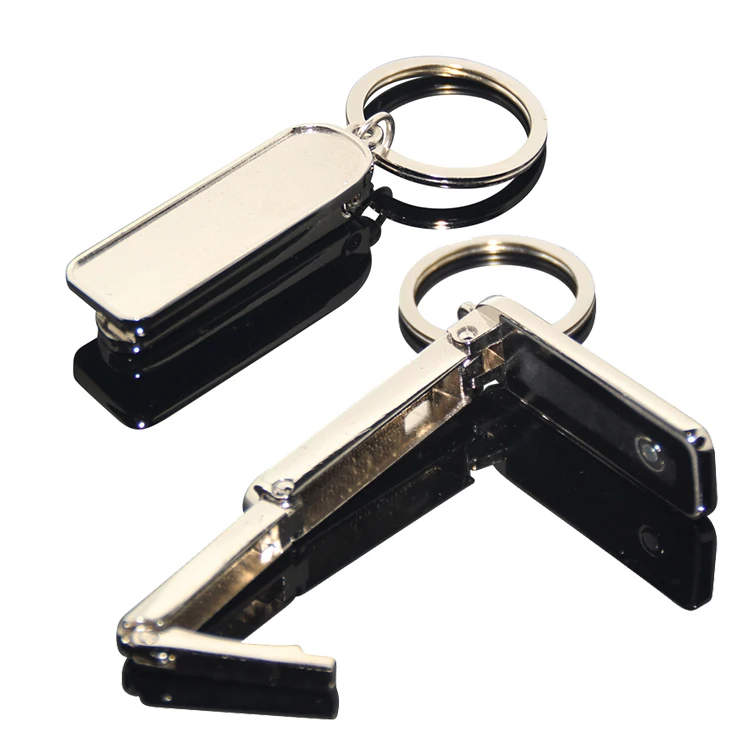 

Blank Metal Fashionable Hooks Rectangle Shape Bag Hook Portable Handbag Hanger Custom Logo Holder Table Top Foldable Bag Hanger