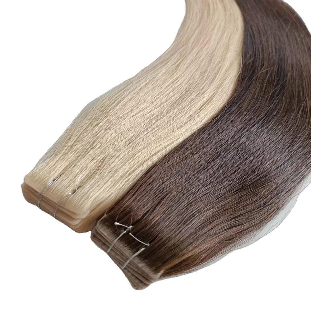 Double Drawn Remy Human Hair Injection Tape in Hair Invisible Tape on Hair Extensions