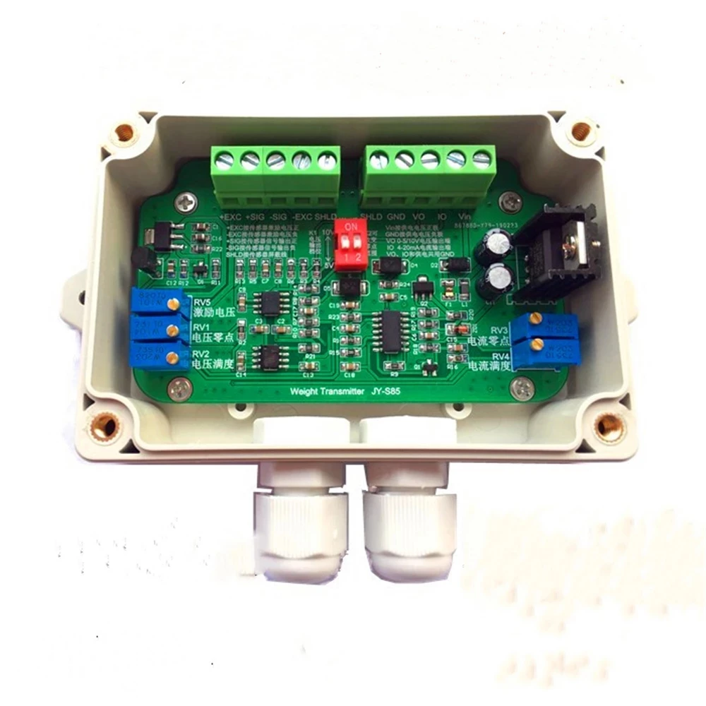 

Load cell amplifier transmitter JY-S85 4-20mA 0-10V exaction 5-10V 24V supply