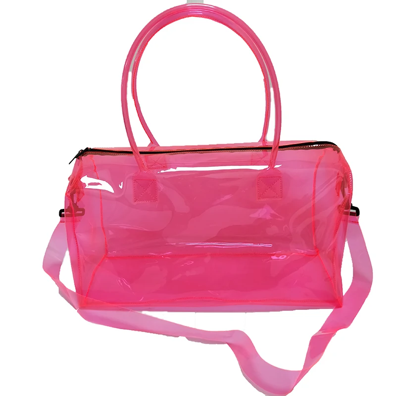 Customized Large Capacity Waterproof Ladies Clear Plastic Tote Bag ...