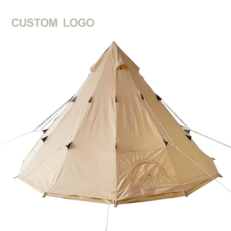

Outdoor tent Waterproof cotton canvas bell tent trade show tent camping, Multi