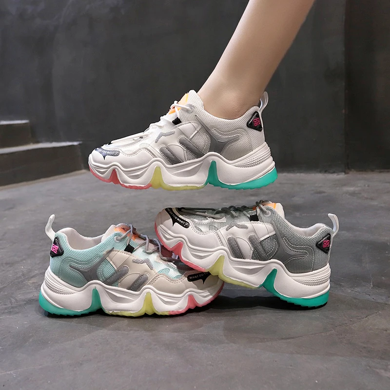 

Woman Sneakers 2021 Women Shoes Shoes Basket Femme Casual Sport Shoes, As pic