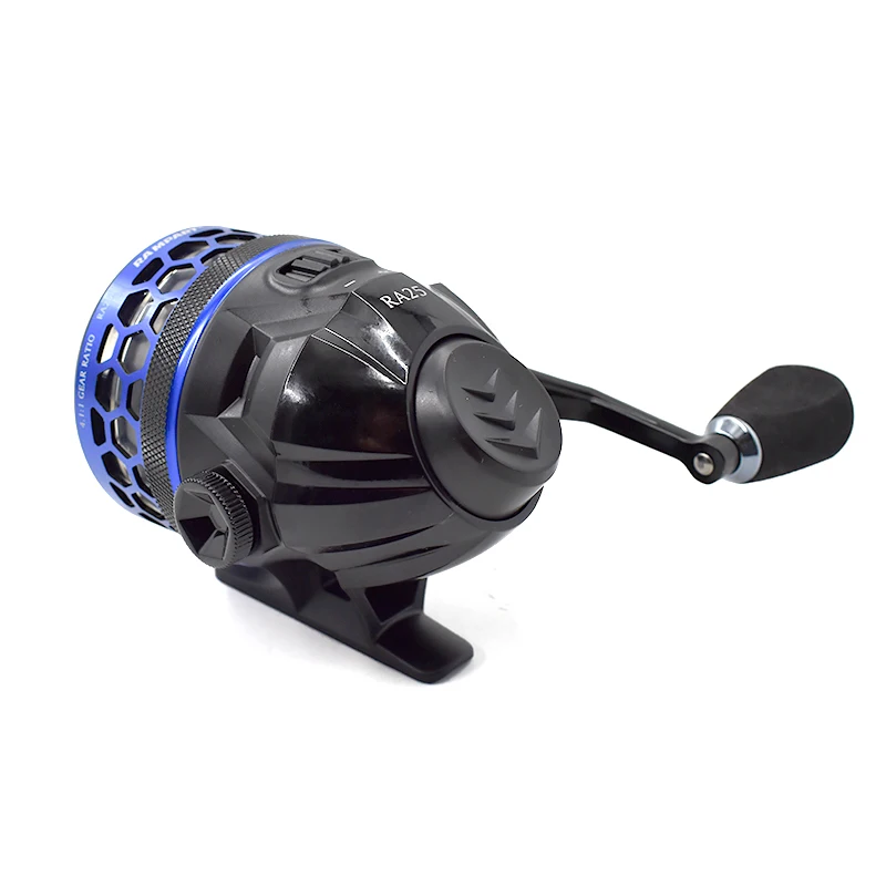 

RA25 Fishing Reel 4.0:1 Gear Ratio 5+1 Ball Bearing 5kg Max Drag Fishing Coil Spincast Reel With 10LB Fishing Line, Blue+ green