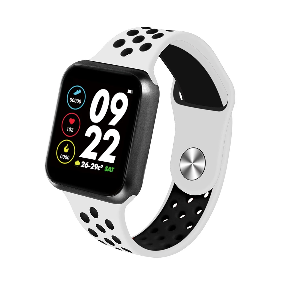 

2020 New outdoor sports equipment smart watch F3 black and white color phone smartwatch NFC speech recognition android & Ios